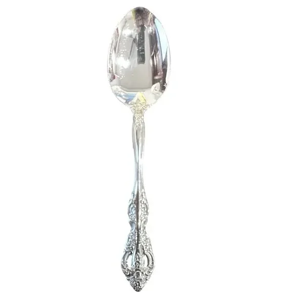 Oneida Michelangelo Cube Stainless Steel Large Solid Serving Spoon-Excellent!