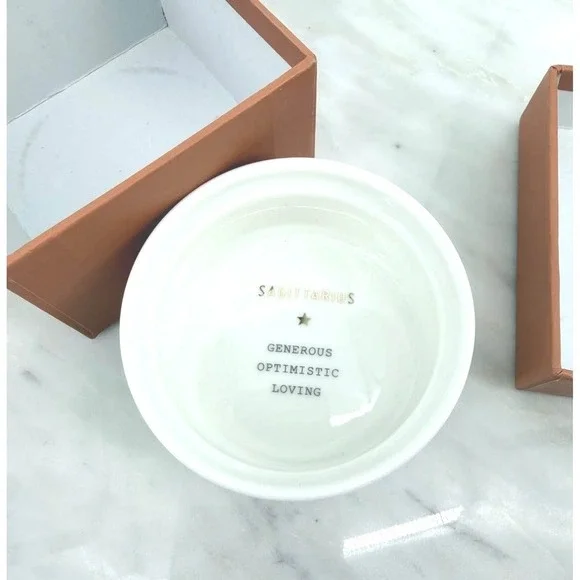 Fringe‎ Studio Sagittarius Ceramic Trinket Dish Zodiac Constellation Box White