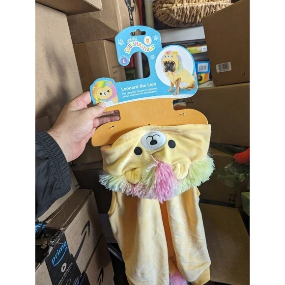 Halloween Squishmallows Leonard the Lion Dog Full‎ Body Costume - Large