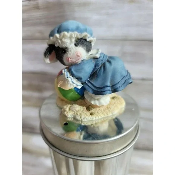 ENESCO MARY'S MOO MOOS 1996 MOO &‎ ME BY THE SEA GIRL COW BEACHBALL Beach Aug