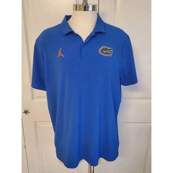 Jordan‎ Florida Gators Dri-Fit GameDay Polo Shirt Blue - Team Exclusive - XL