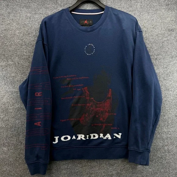 Men's Jordan‎ Essentials Flight Club Graphic Size XL Fleece Crewneck Sweatshirt