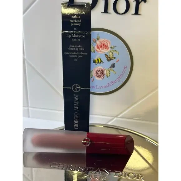 Giorgio Armani lip Maestro Satin 02 WEEKEND GETAWAY 65 mL- NEW in BOX