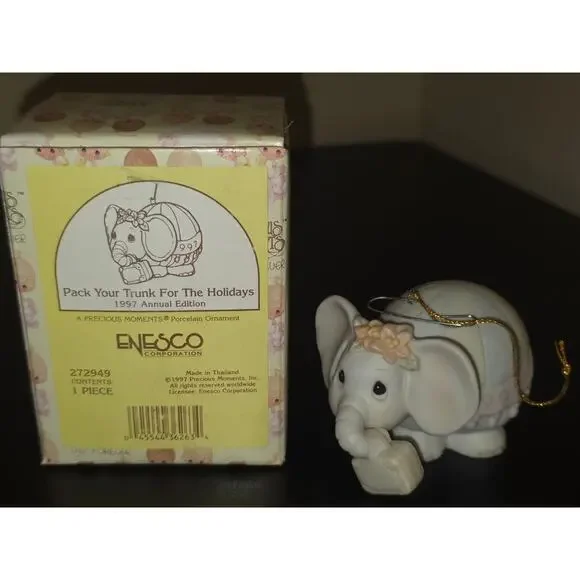 Precious Moments Pack Your Trunk For The Holidays 1997 Ornament Enesco 272949