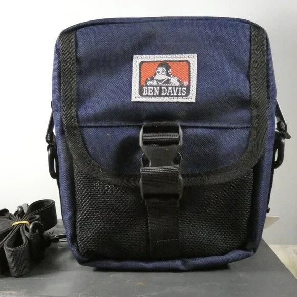 Ben Davis Waist, Shoulder Compartments Cross Body Bag Blue and Black