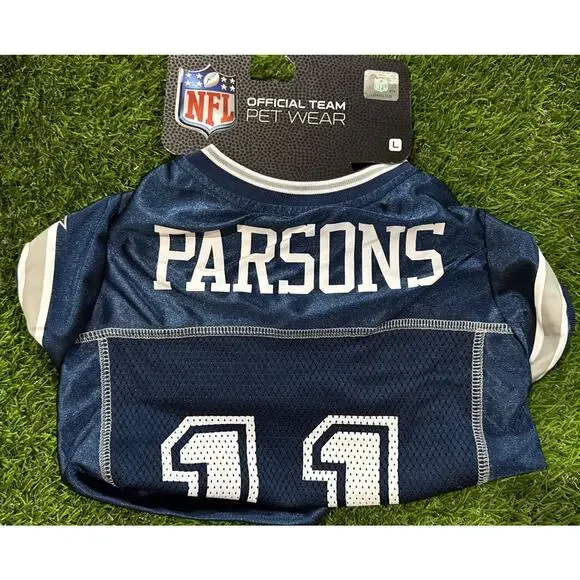 Dallas Cowboys‎ Pet Wear #11 Micah Parsons Jersey Size Large