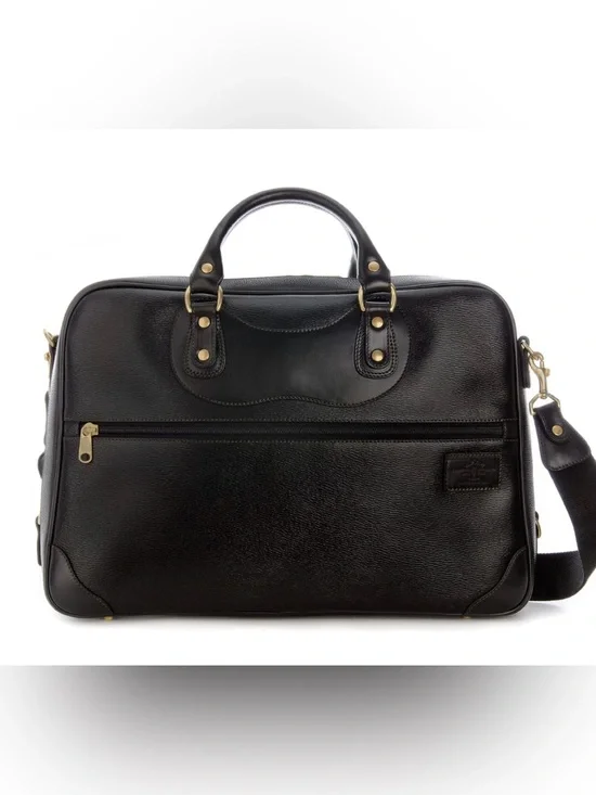 Courier Ruc Case in black grain leather