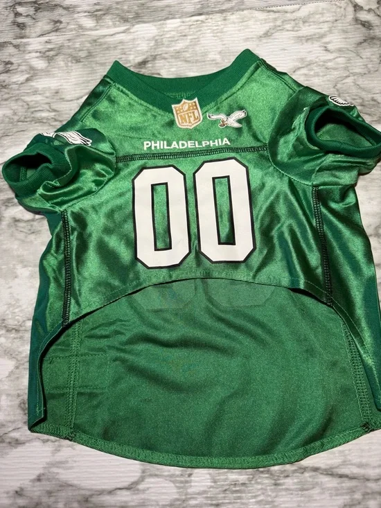 NFL Philadelphia Eagles Throwback Dog Jersey 00 Size M Kelly Green