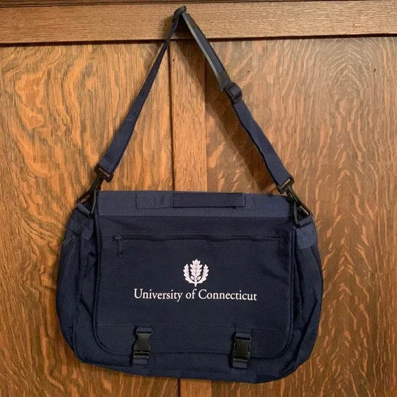 UCONN University of Connecticut messenger bag NWOT