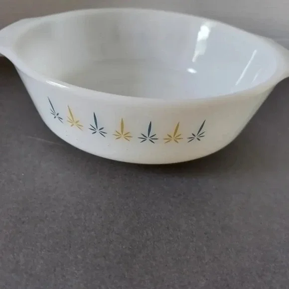 Vintage Fire King‎ Candle Glow Casserole Dish