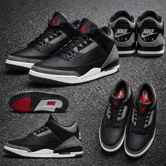 Air Jordan 3 Retro Levi's Black‎ Cement 12M
