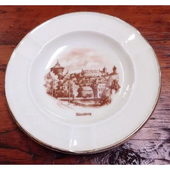 Vintage Johann Haviland Bavaria Limoges Nuremberg Germany Cigar Ashtray Dish