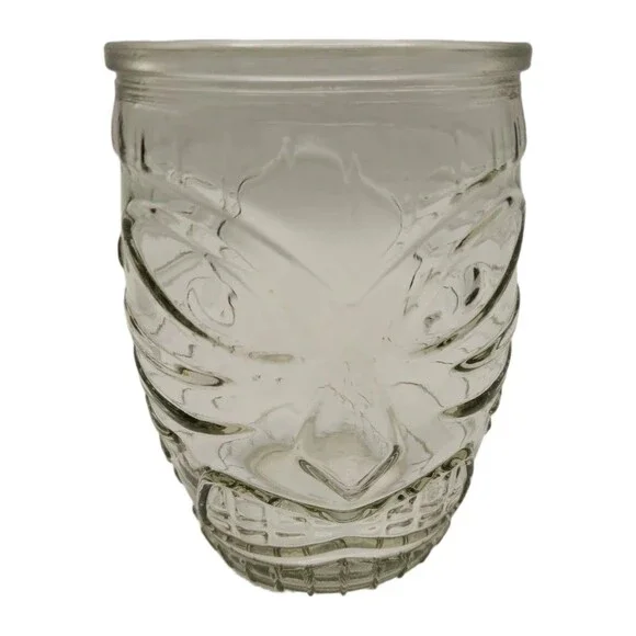 Libby VTG  Glass Tiki Mug 4.5 Inch Tall Decorative Drinkware Barware Collectible