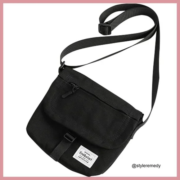 Canvas Messenger Bag Crossbody Bag Adjustable Strap