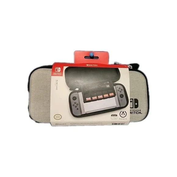 Nintendo Switch Or Switch Lite Grey Slim Case with Integrated‎ Play Stand New