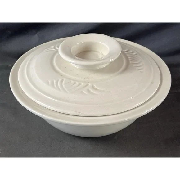 Vintage Kira Fournier Designs Yunnan Steam Pot Off White Glazed Ceramic Rare