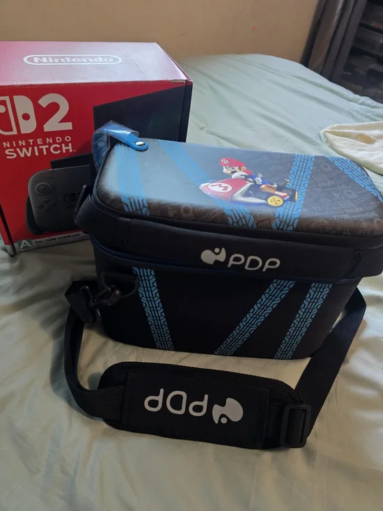 PDP Mario Kart Travel Case in Black & Blue