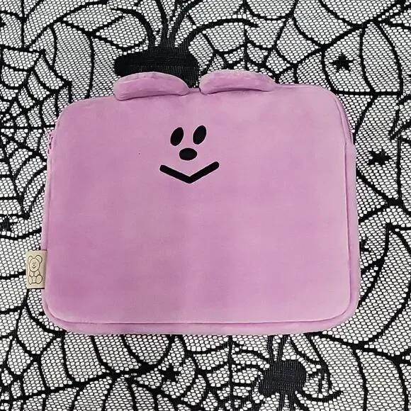 Purplish Pink Tablet Cloth Protector Case with Zipper