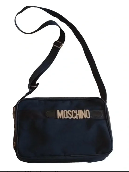 Moschino Black Messenger Bag