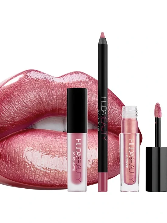 ⚡️🖤Huda Beauty Pink Lip Kit