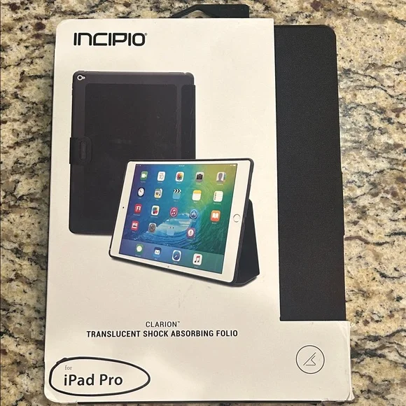 Incipio Black Clarion Shock Absorbing Folio for iPad Pro