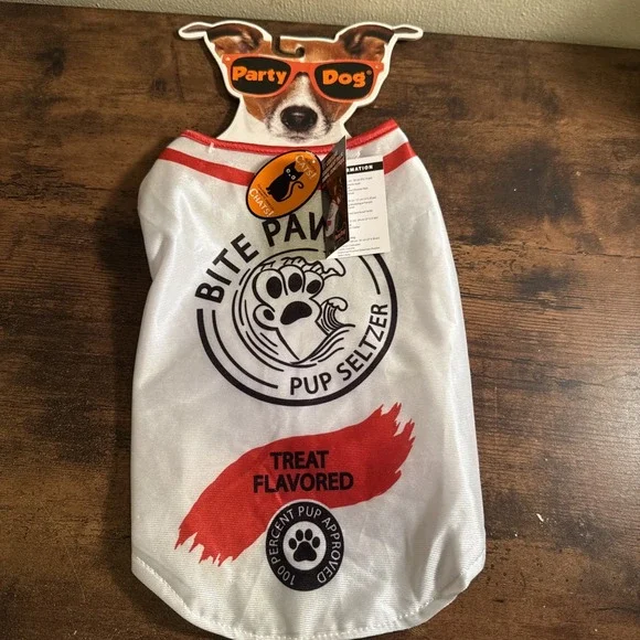 New Bite Paw Pup Seltzer Pet Costume Halloween Party‎ Dog M/L I M/G Cat