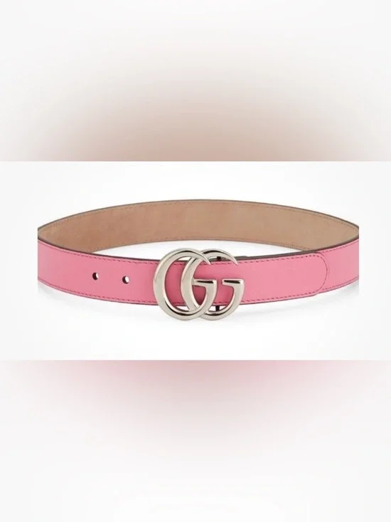 New Gucci Girls Pink GG Belt