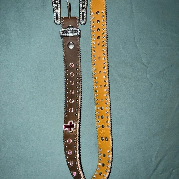 Brown and Pink kids Belt