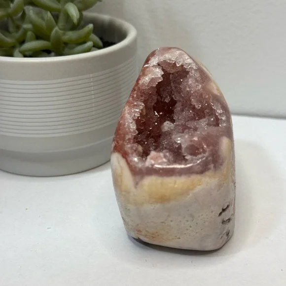 Natural Pink Amethyst Crystal Freeform