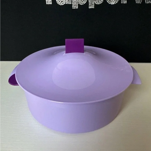 Tupperware Tortilla Keeper Micro-steamer 1.5qt /6 Cup Shades Of Purple New