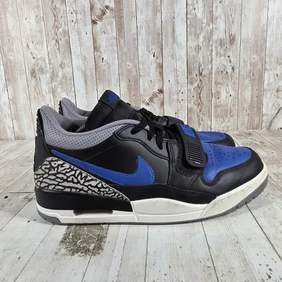 Jordan Legacy 312 Low Hyper Royal Black Blue CD7069-041 Mens 10.5 Sneaker