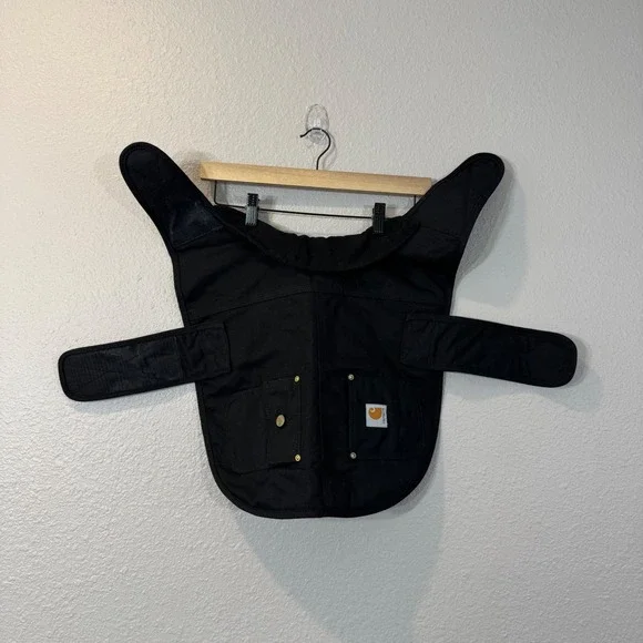 Carhartt Dog Size M Black Firm Duck Insulated Chore Coat Pet Jacket