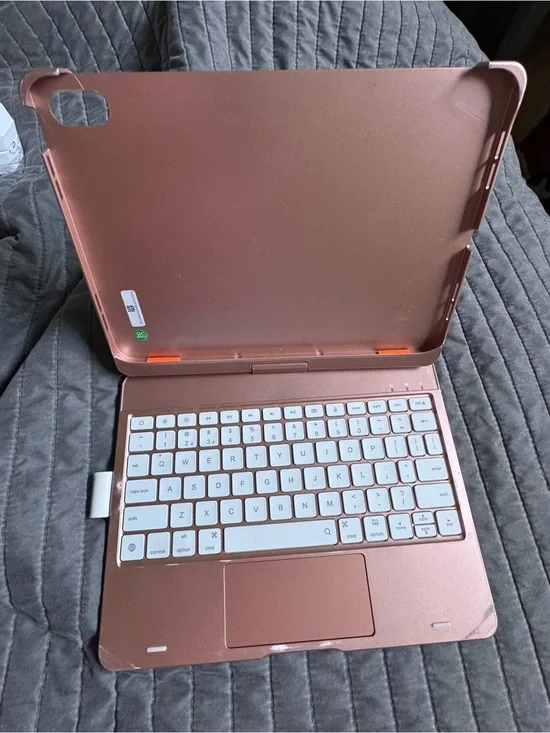 Rose Gold Tablet Keyboard Case with Trackpad
