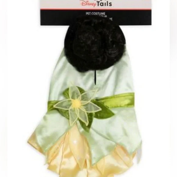 New Disney tails The Princess and the Frog Tiana Dog and Cat Costume XL 2 piece