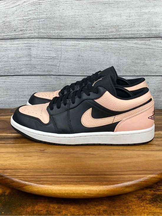 Nike Air Jordan 1 Low Black Crimson Tint Men’s Shoe 553558-034 Sneaker Size 10.5