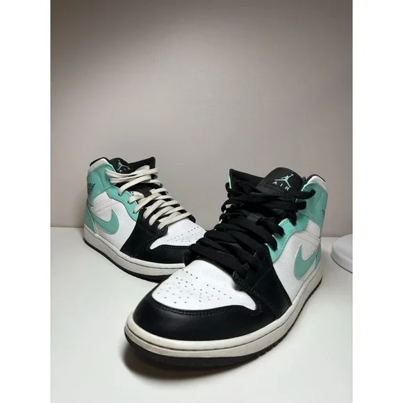 Nike Men's Air Jordan 1 Mid White/Tropical Twist |554724-132|‎ - Size 10.5