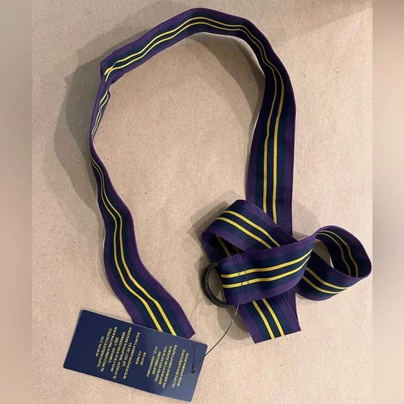 Polo by Ralph Lauren Kids' Belt in Purple and Yellow