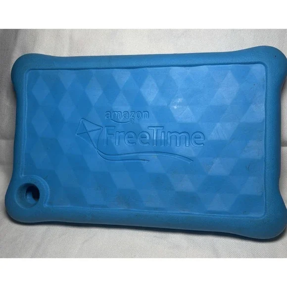 Amazon FreeTime Protective Shell/Skin Case Cover Silicone Gel Rubber Blue