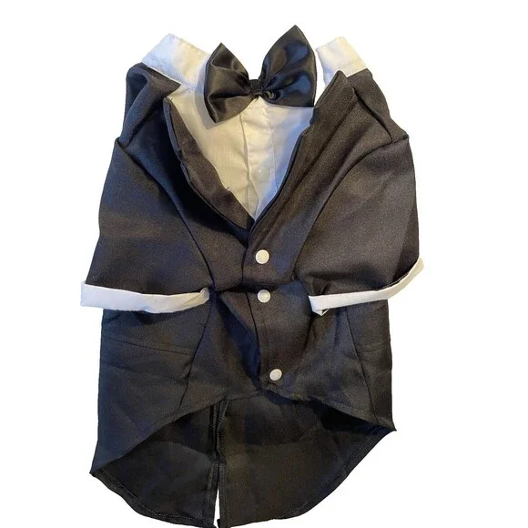 Kuoser Dog Tuxedo Black Plus XXL Formal Wear For Your Wedding