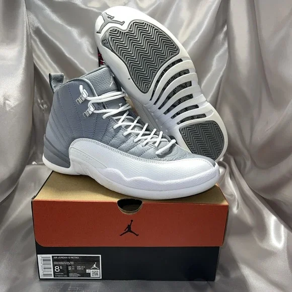 Jordan 12 Retro Size 8.5‎ Stealth/White-Cool Grey CT8013-015 | Preloved, OG Box