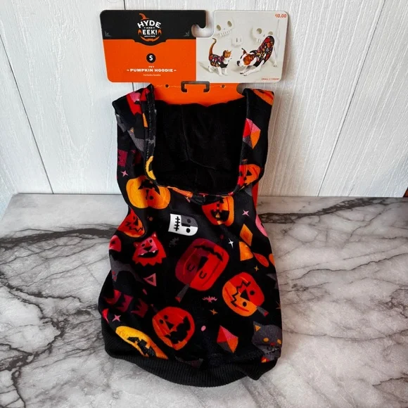 Pet Pumpkin Hoodie Dog Hoodie New Tags - Hyde & Eek! Size S