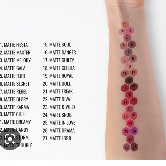 🍭💕Il Makiage Matte Fiesta Infinity Longwear Matte Lip Cream