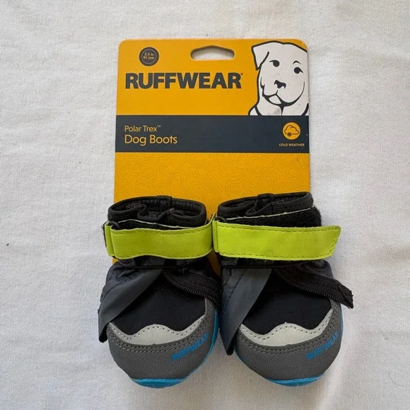 Ruffwear Polar Trex Dog‎ Boots Black Size 2.5 64mm Vibram Winter Snow 2PK