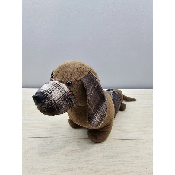 Pier 1 Doorstop Brown Faux‎ Leather Dog 12