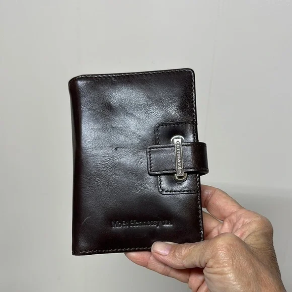 Vintage Cutter & Buck Dark Brown Leather notepad