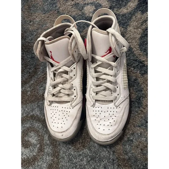 Jordan Spizike Mars 270 White Red High Top Sneakers Shoes Youth Size