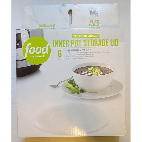 Food Network Inner Pot Storage Silicone Lid 6 Qt. Pressure Cooker  B1
