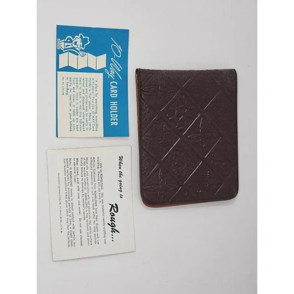 Vintage Remelon Made Mens Wallet With Remelon And Feed Co Advertisement‎