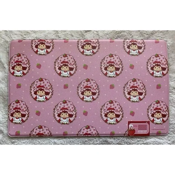 Strawberry Shortcake Anti Fatigue Kitchen Mat 18”x 30” Decorative‎ PVC Pink NEW