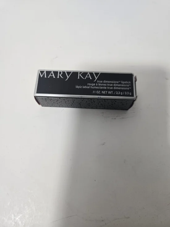 Mary Kay Lipstick in Black Packaging with Silver Text